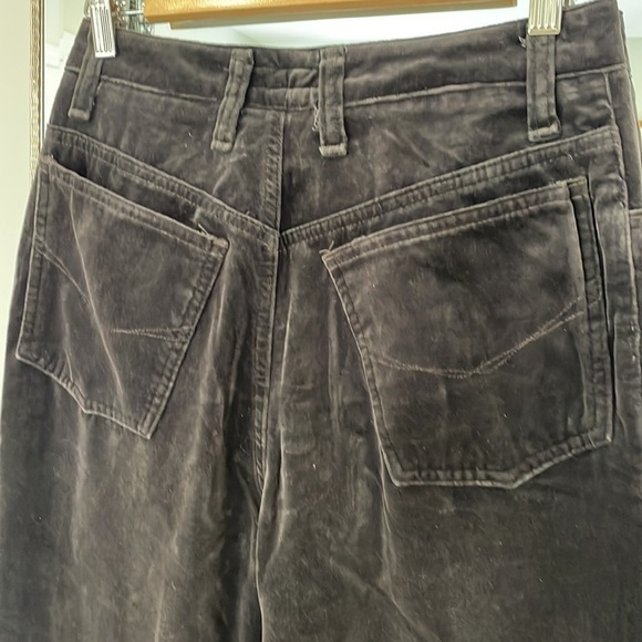 Claudio Agnelli Treviso Brown Velvet Ankle Pant - Picture 8 of 13